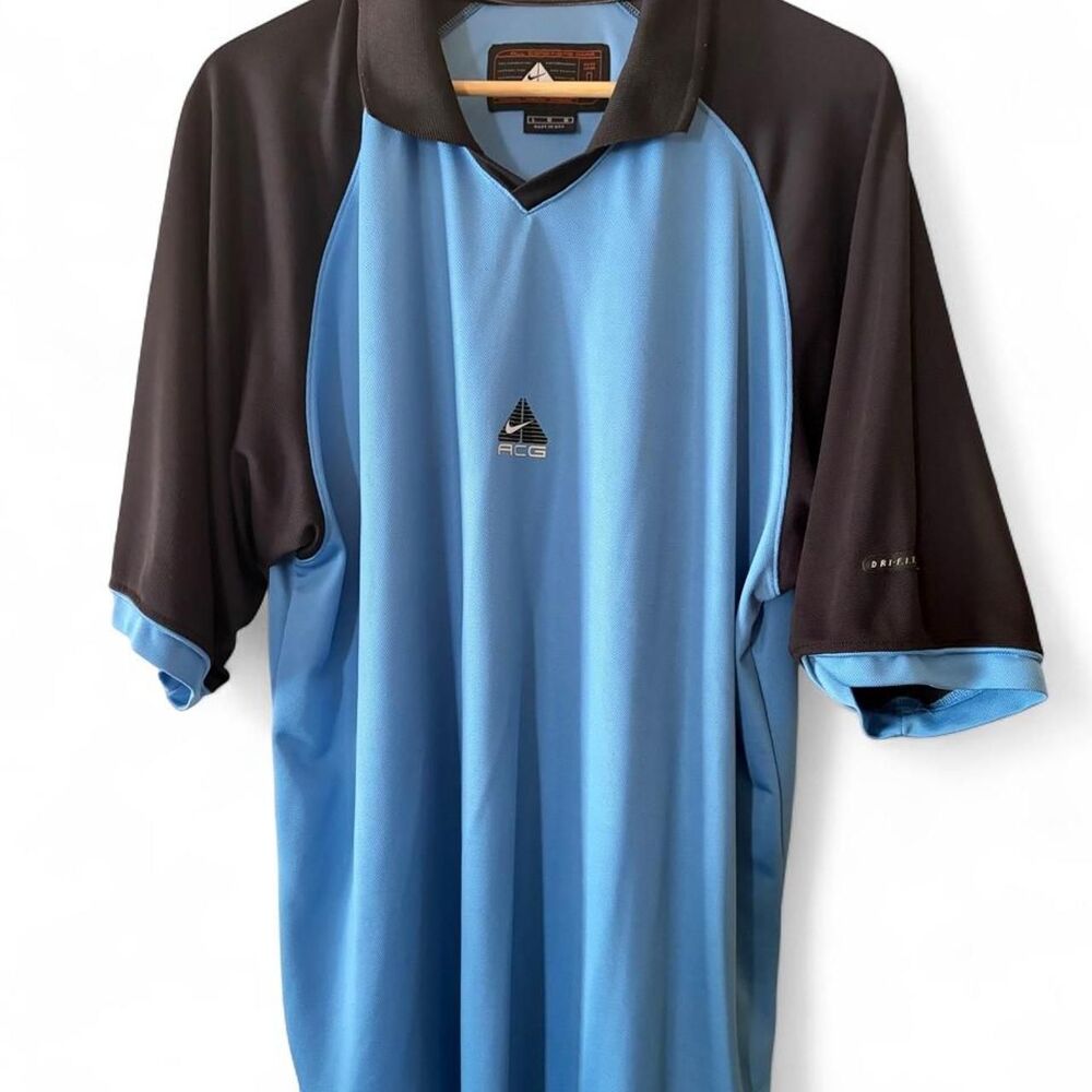 Vintage 90's Nike ACG Men's Color Block Polo Shirt Size L